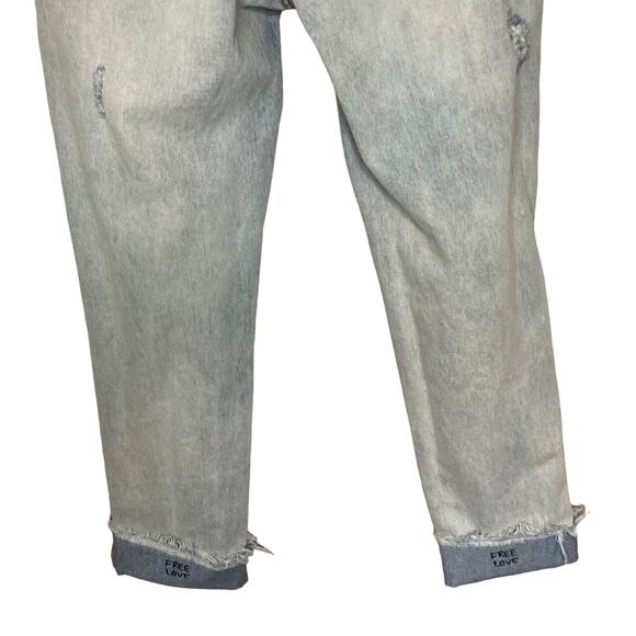 One Teaspoon Awesome Baggies Jeans Size 27 Relaxed Distressed Ripped Destroyed - Picture 15 of 16